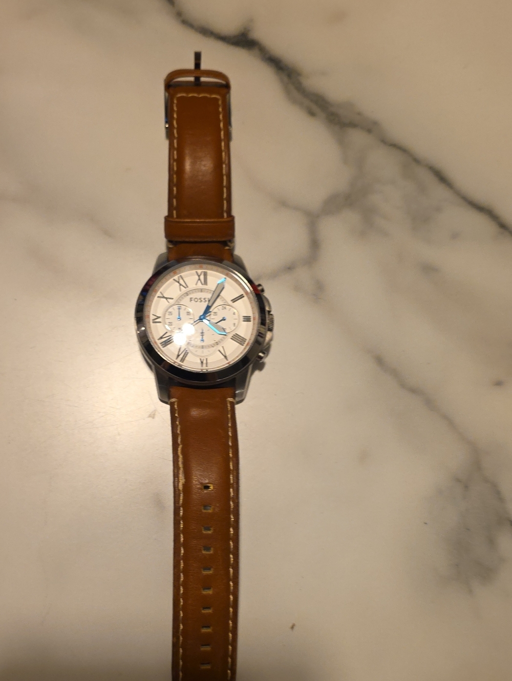 Fossil Brown Leather Strap Men's Chronograph Watch